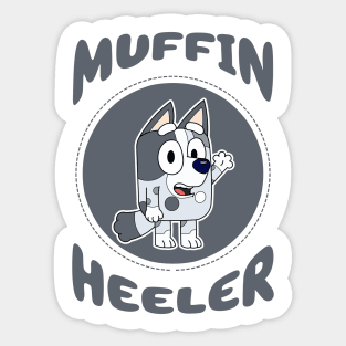 Muffin Heeler Sticker